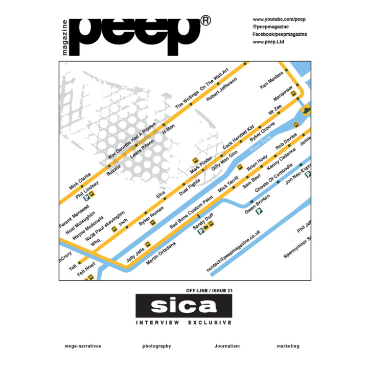 peep magazine who is SICA the Graffiti Writer in the UK