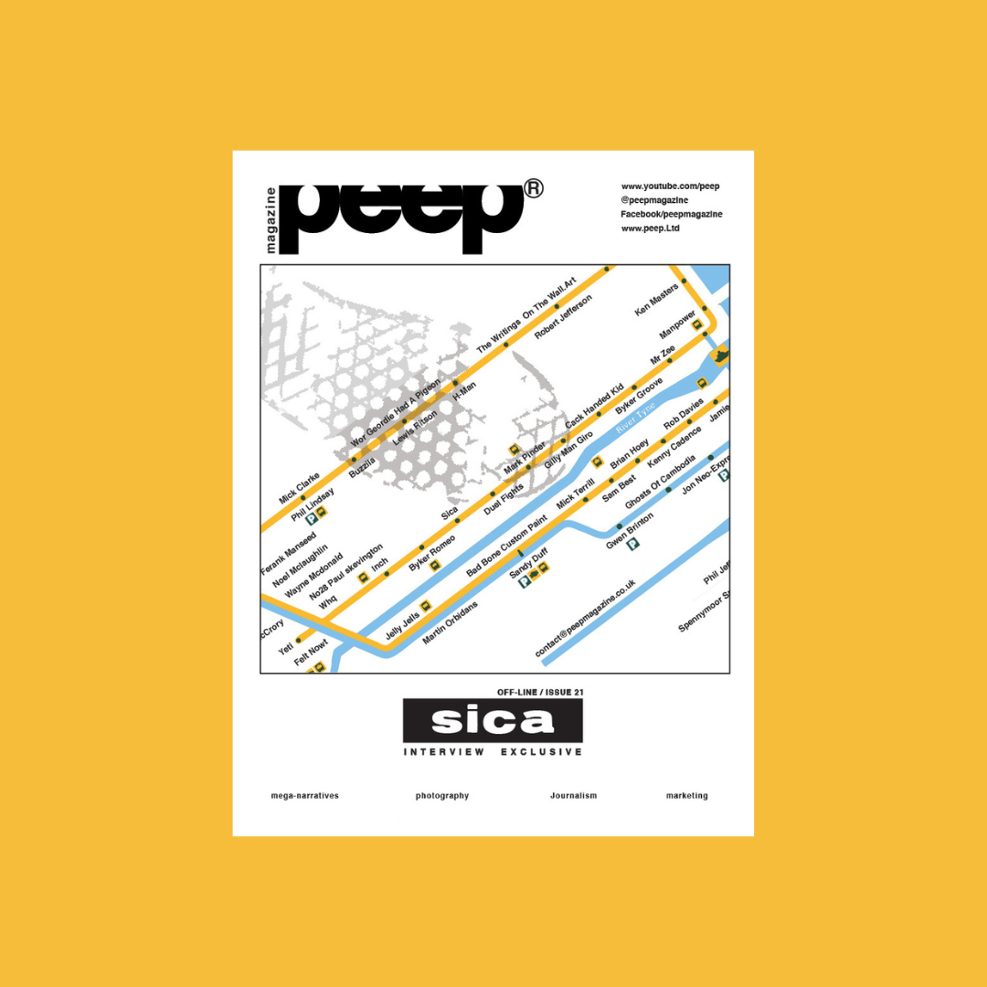 SICA Graffiti Interview. peep magazine Exclusive With The Elusive